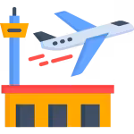 airport with plane